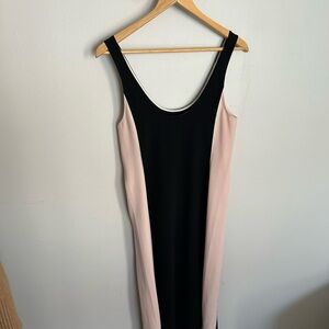 Wilfred Black and Pink Midi Dress